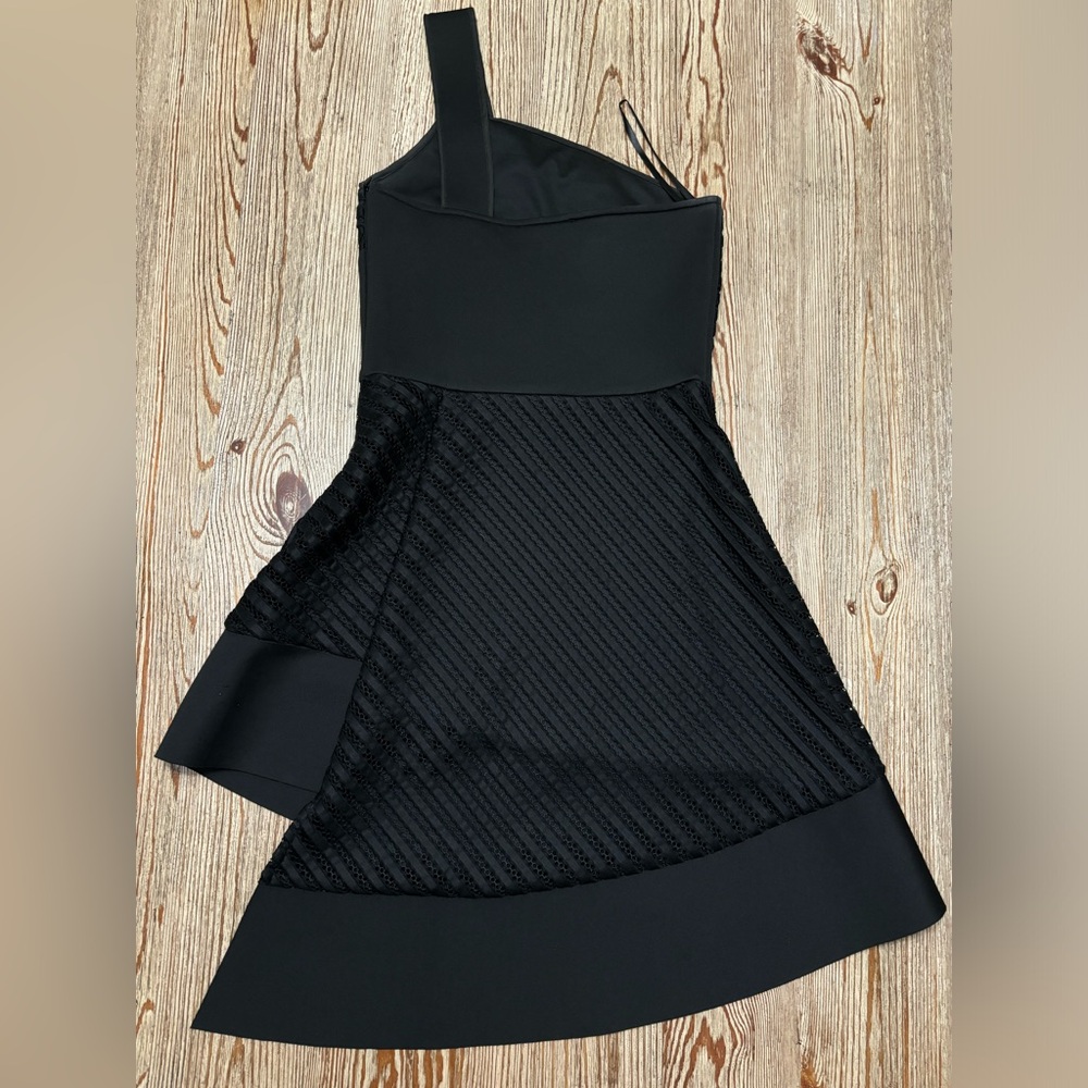 One shoulder, black dress size S